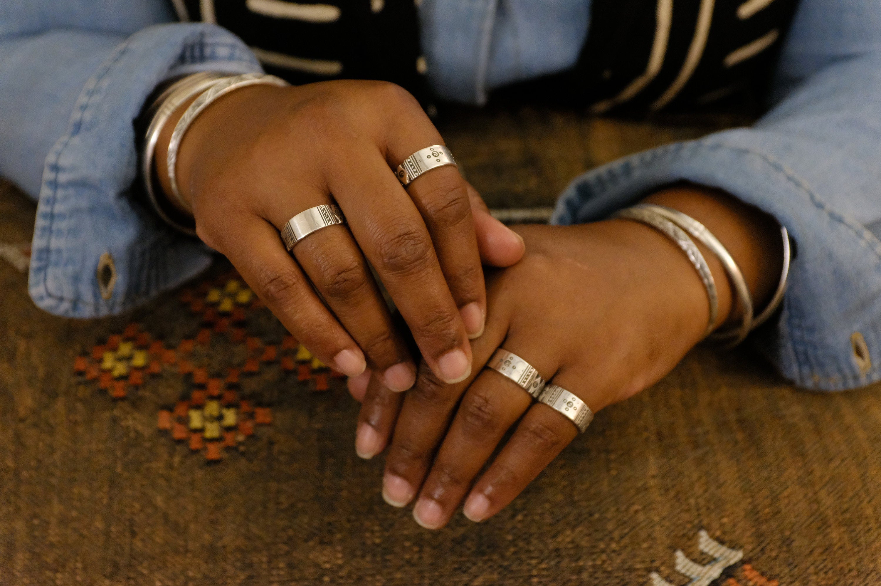 Fine Silver Etched African Tuareg Ring