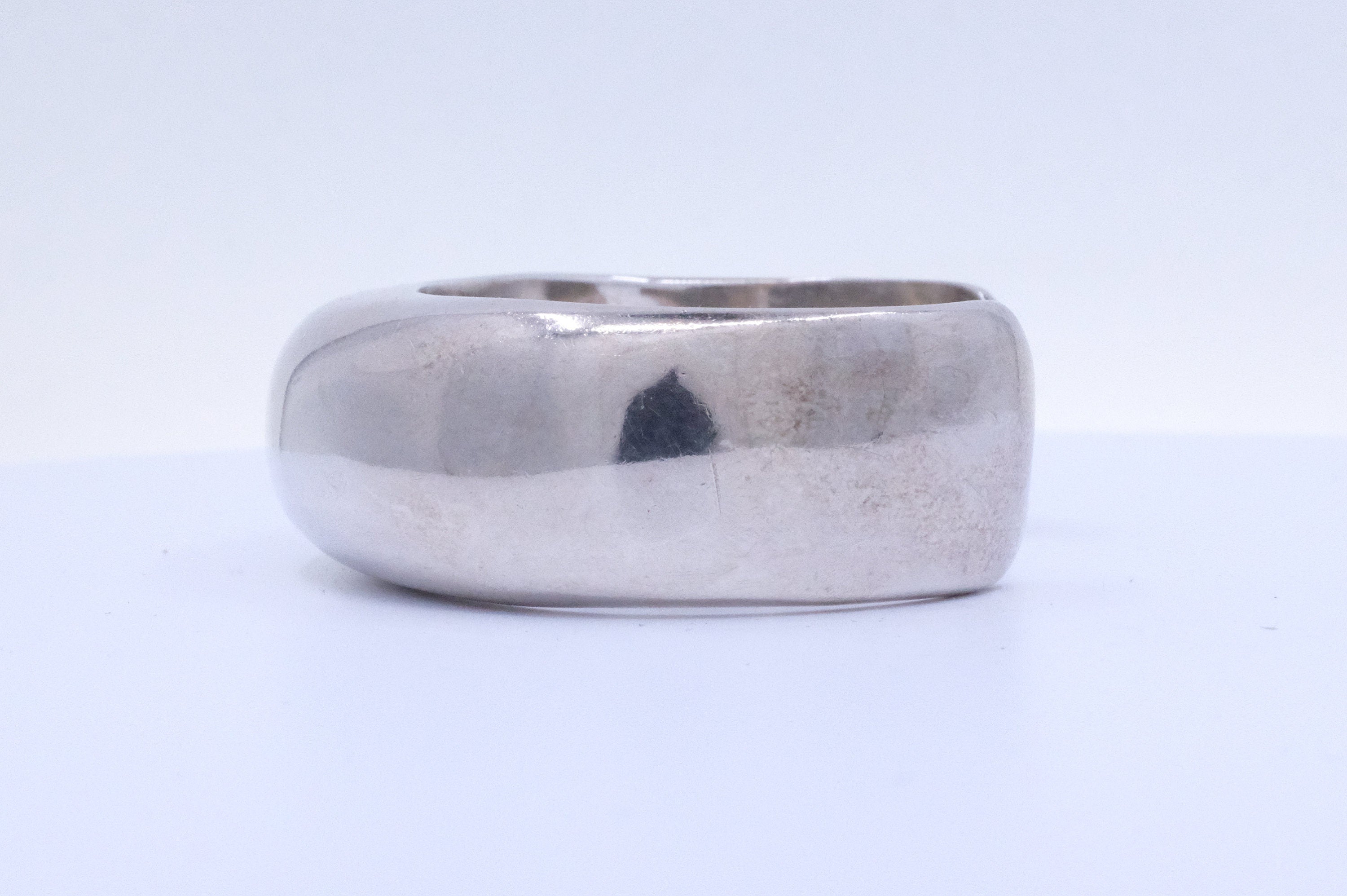 Sterling Silver Modernist Patinated Cuff