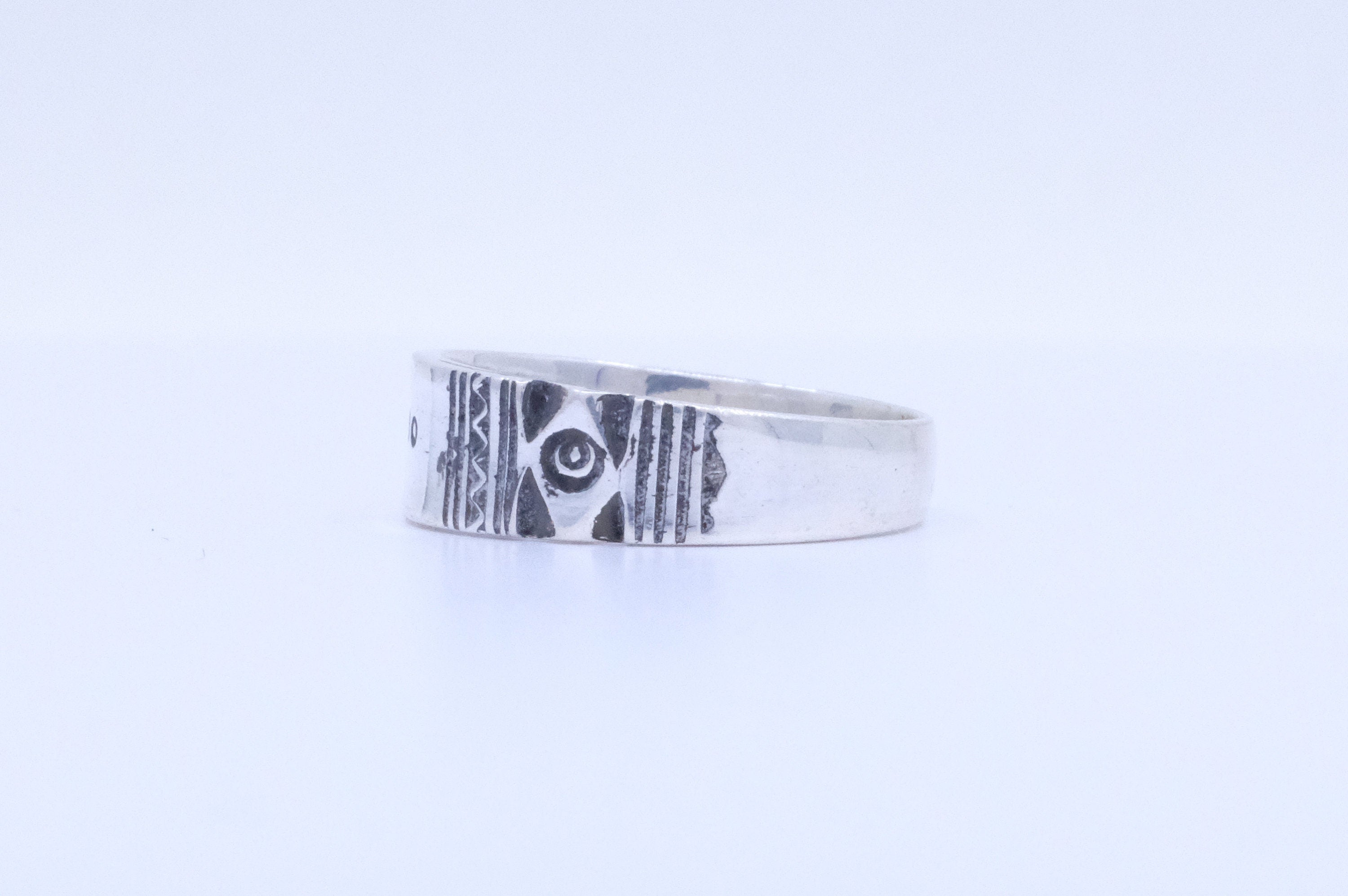 Fine Silver Etched African Tuareg Ring