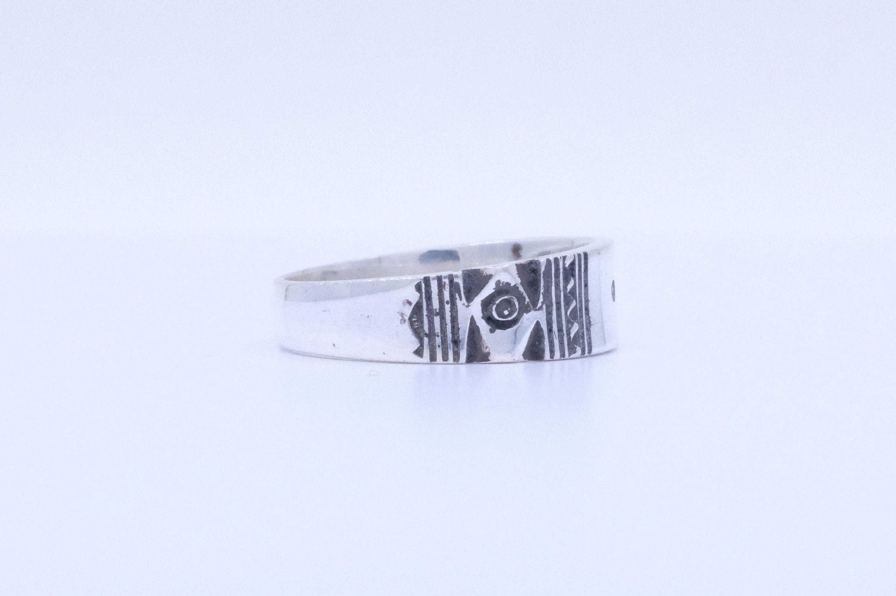 Fine Silver Etched African Tuareg Ring