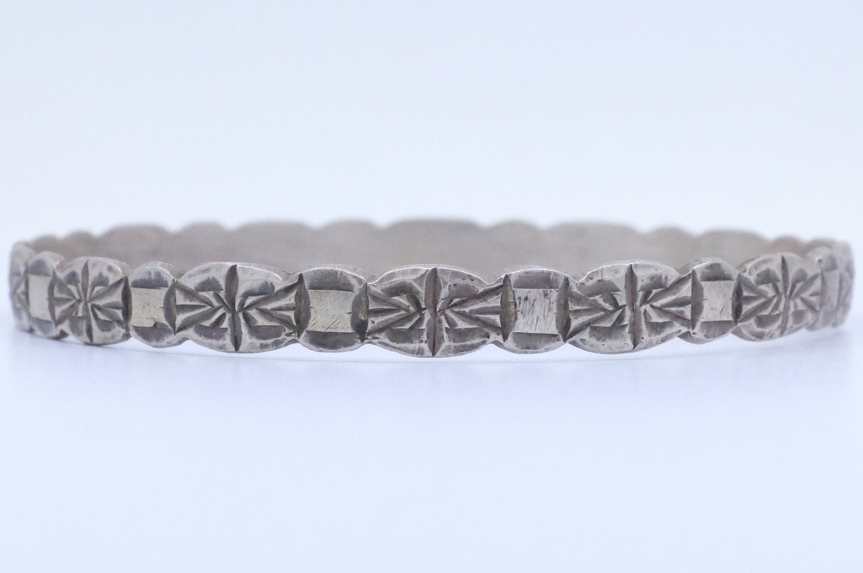 Silver Moroccan African Bangle