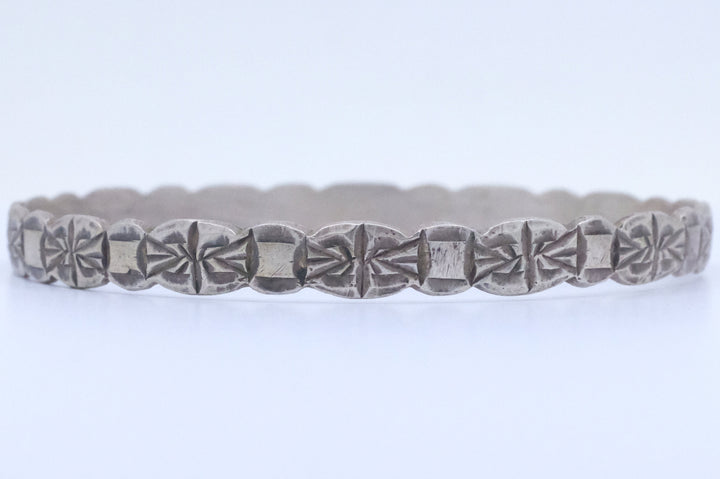 Silver Moroccan African Bangle