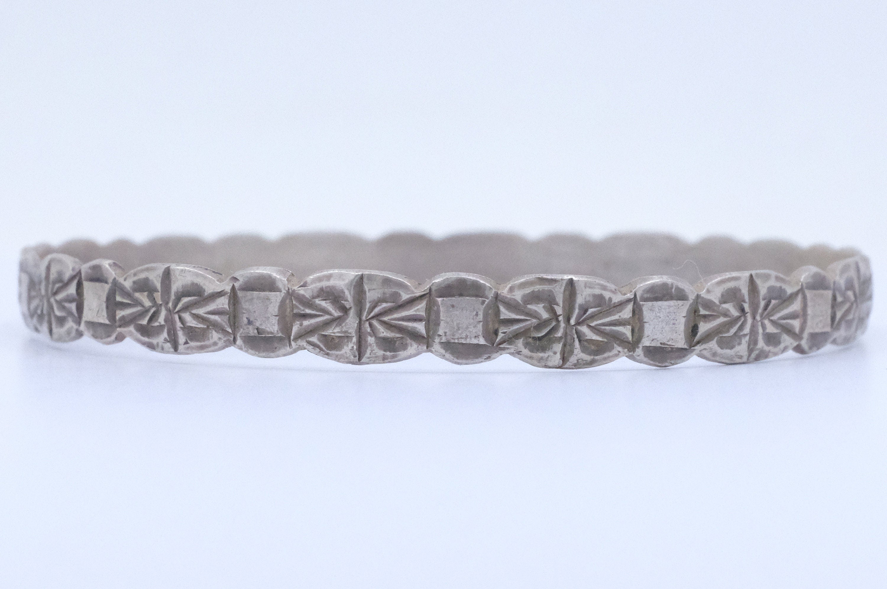 Silver Moroccan African Bangle