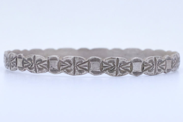 Silver Moroccan African Bangle