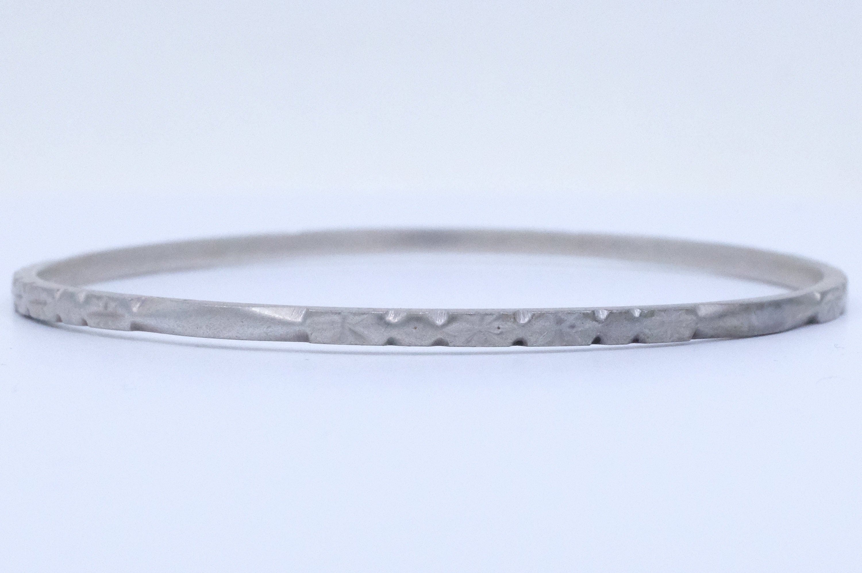 Silver Etched Moroccan Bangle