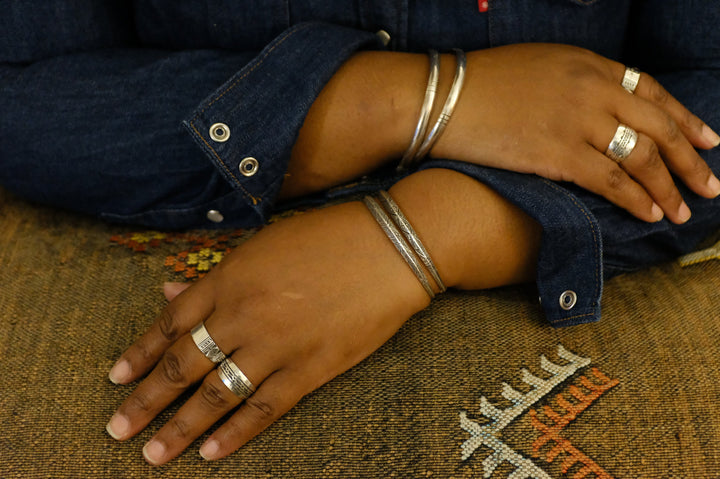 Fine Silver Etched African Tuareg Ring