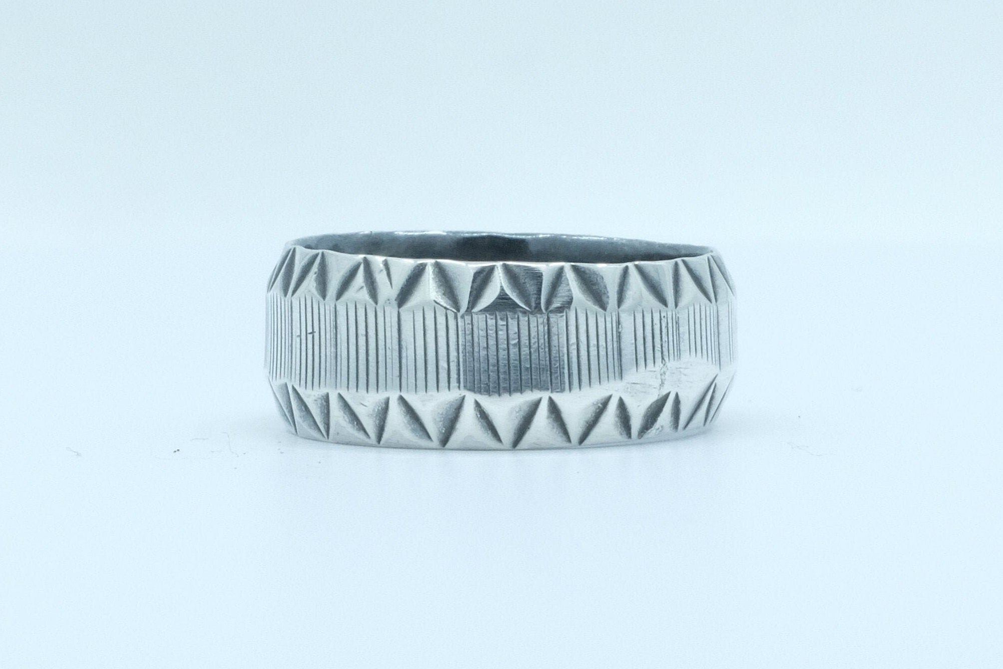 Sterling Silver Stamped Ring