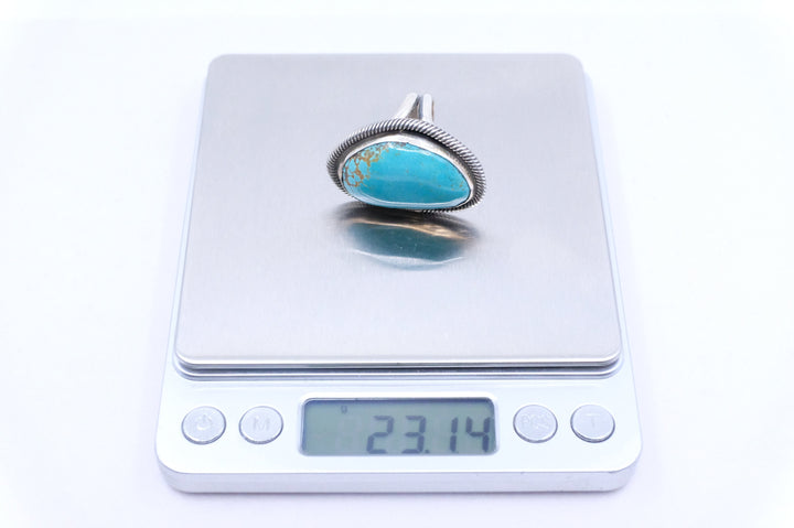 Sterling Silver Turquoise Chimney Butte Ring