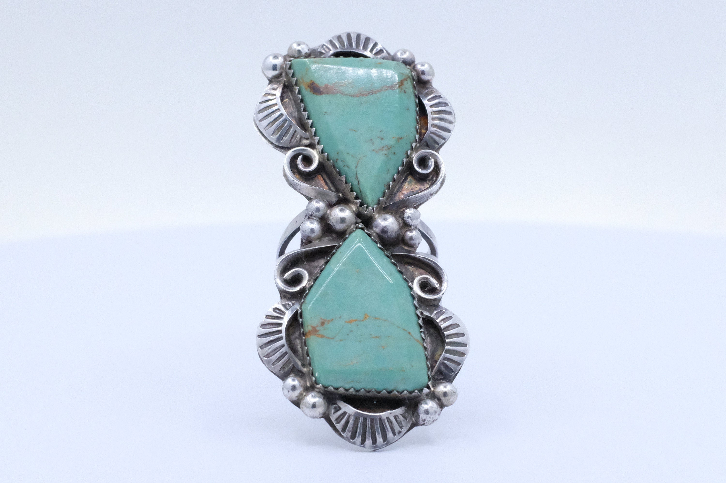 Sterling Silver Turquoise Lucille Calladitto Navajo Ring