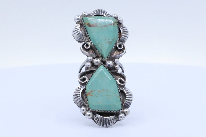 Sterling Silver Turquoise Lucille Calladitto Navajo Ring