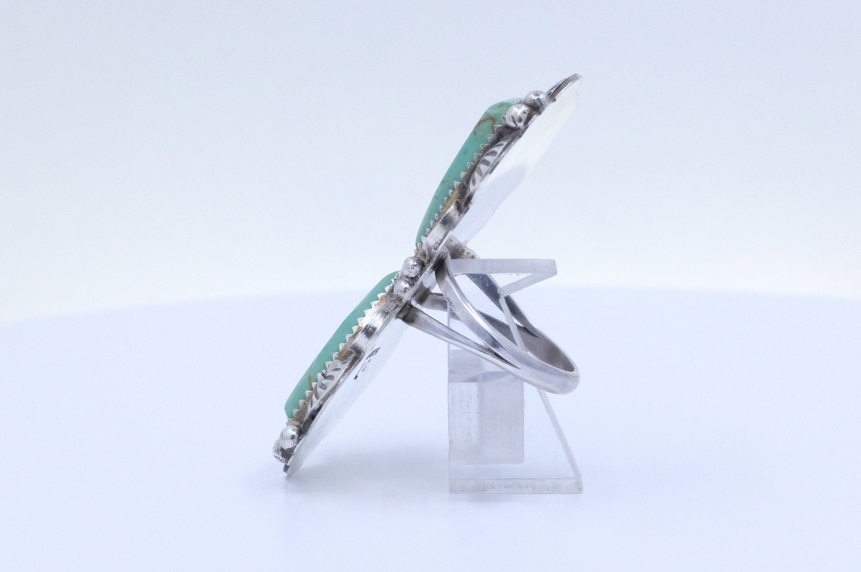 Sterling Silver Turquoise Lucille Calladitto Navajo Ring