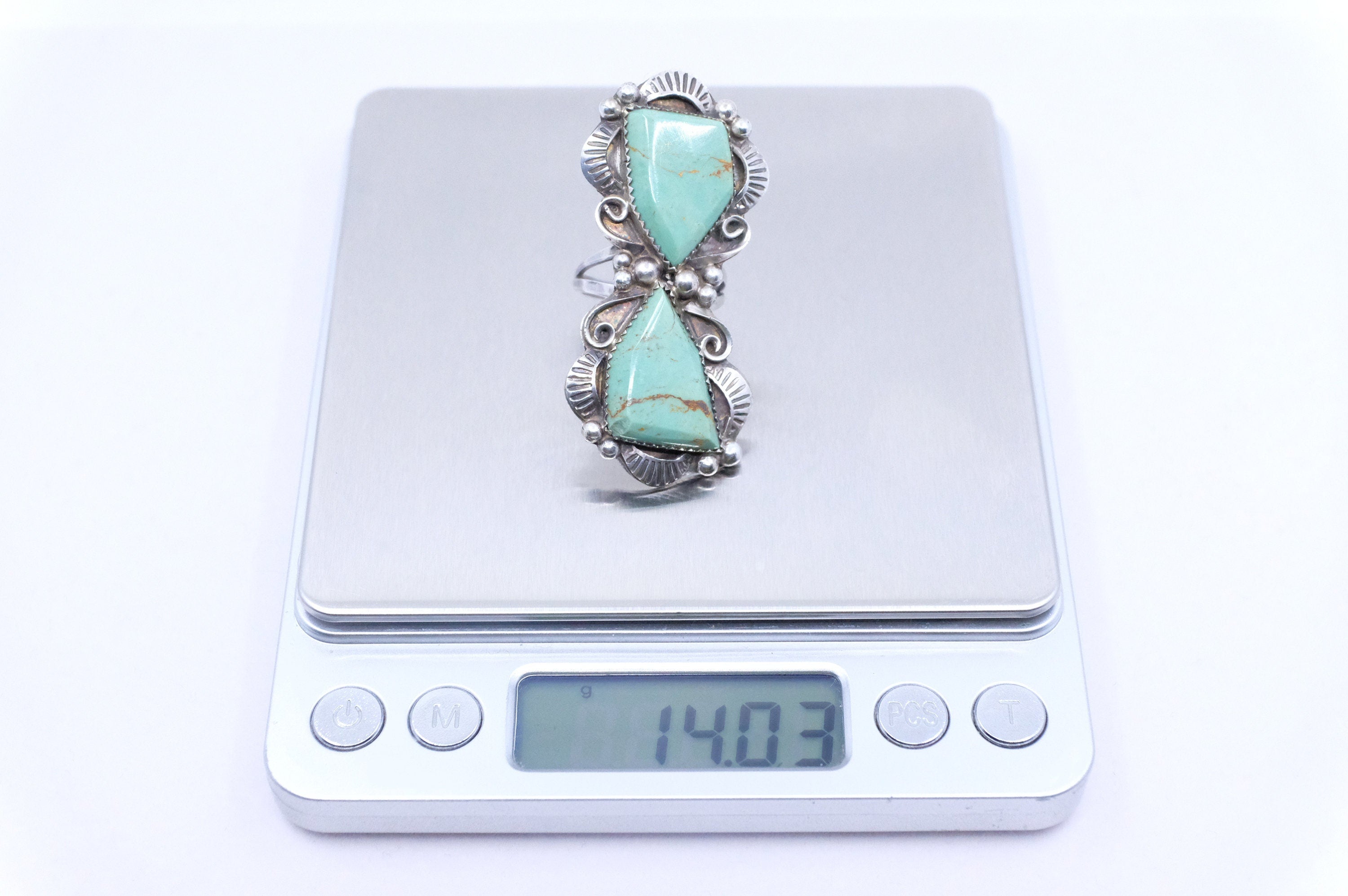 Sterling Silver Turquoise Lucille Calladitto Navajo Ring