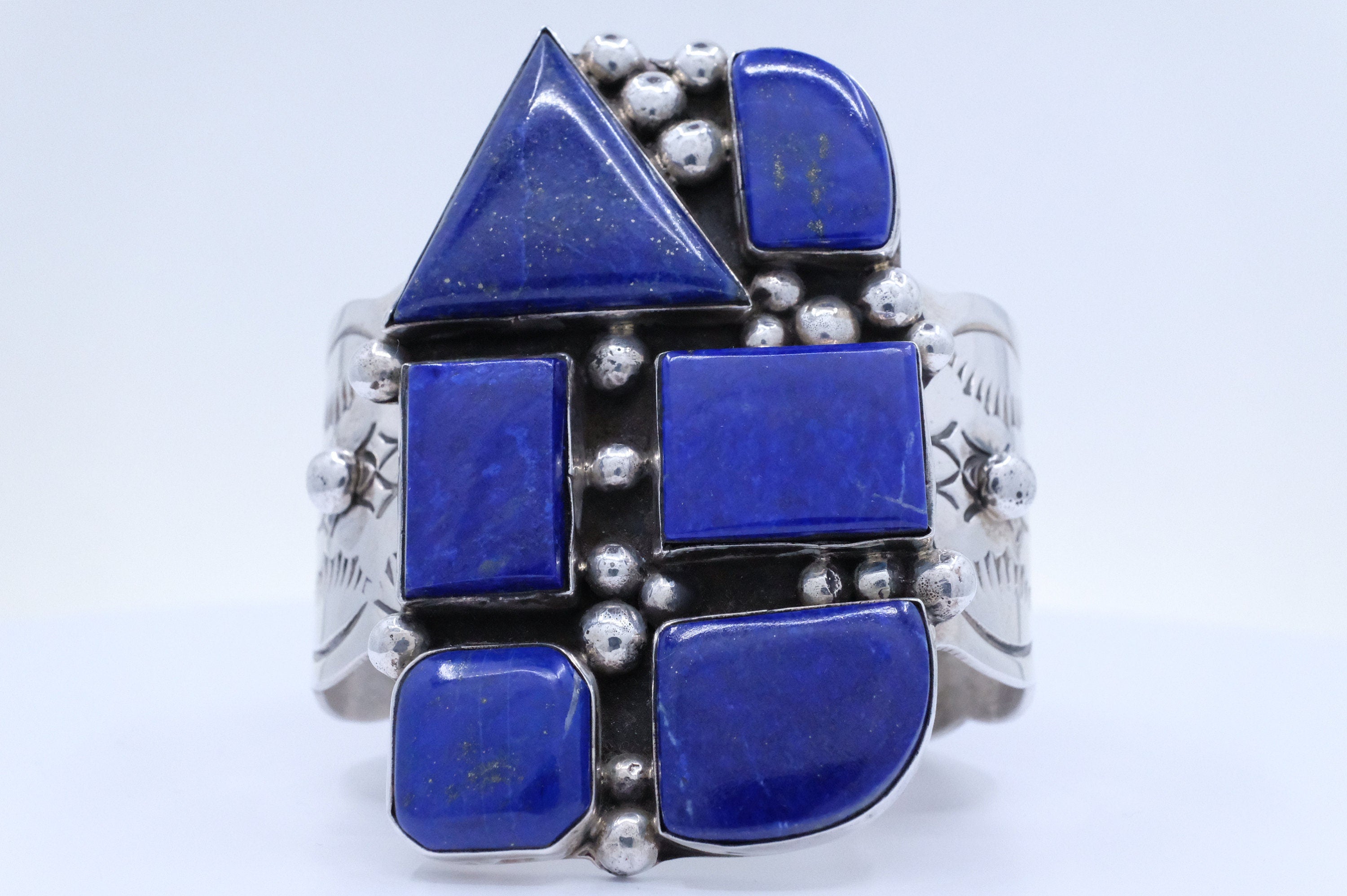 Sterling Silver Lapis Lazuli Chimney Butte Cuff Bracelet