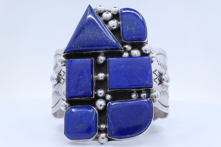 Sterling Silver Lapis Lazuli Chimney Butte Cuff Bracelet