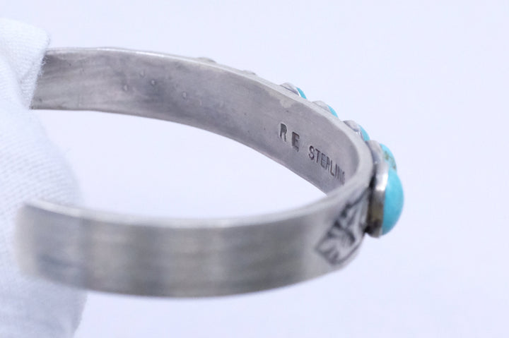 Sterling Silver Turquoise Rick Enriquez Cuff Bracelet