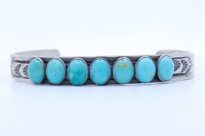 Sterling Silver Turquoise Rick Enriquez Cuff Bracelet