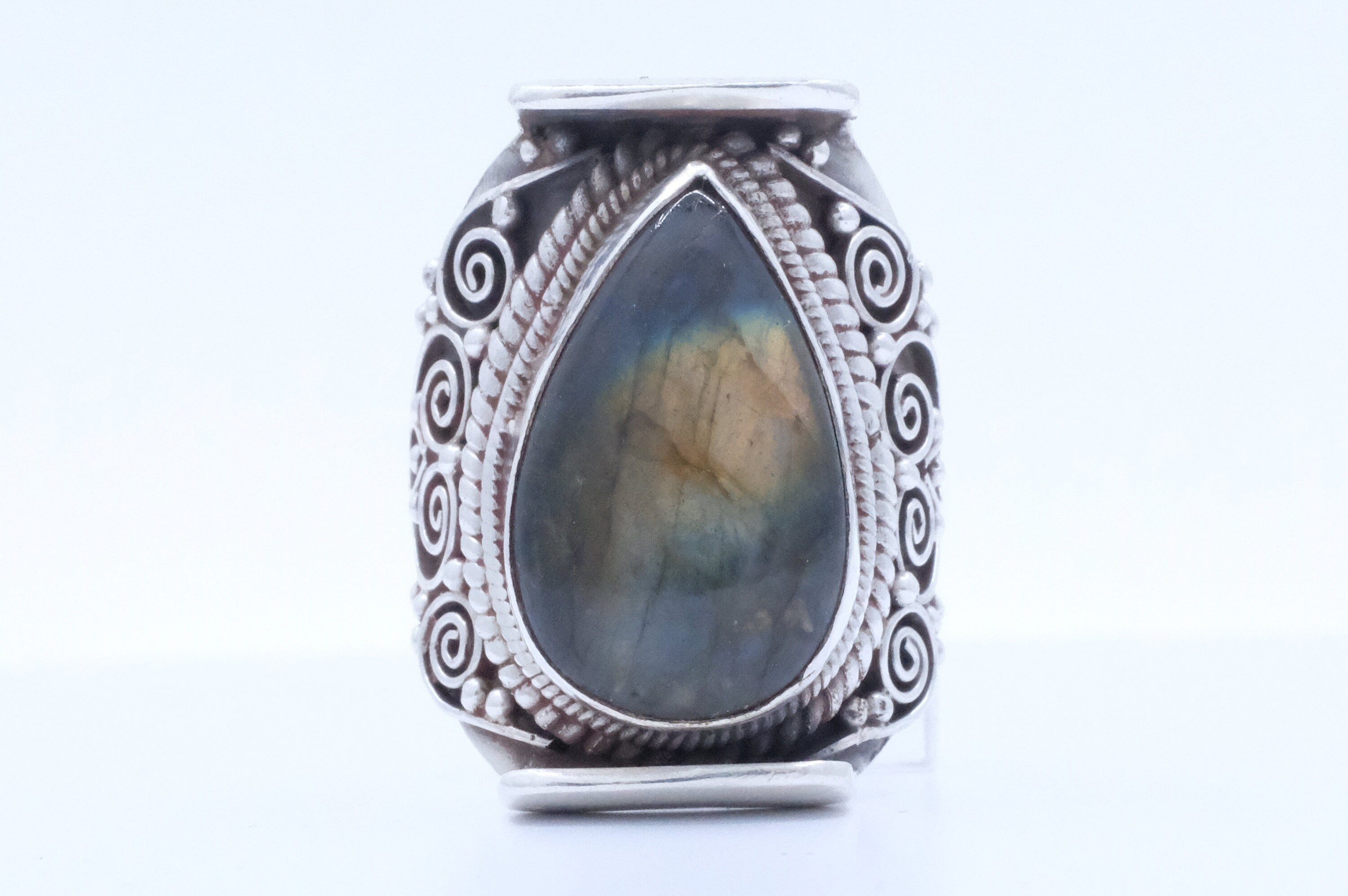 Sterling Silver Labradorite Nepalese Ring