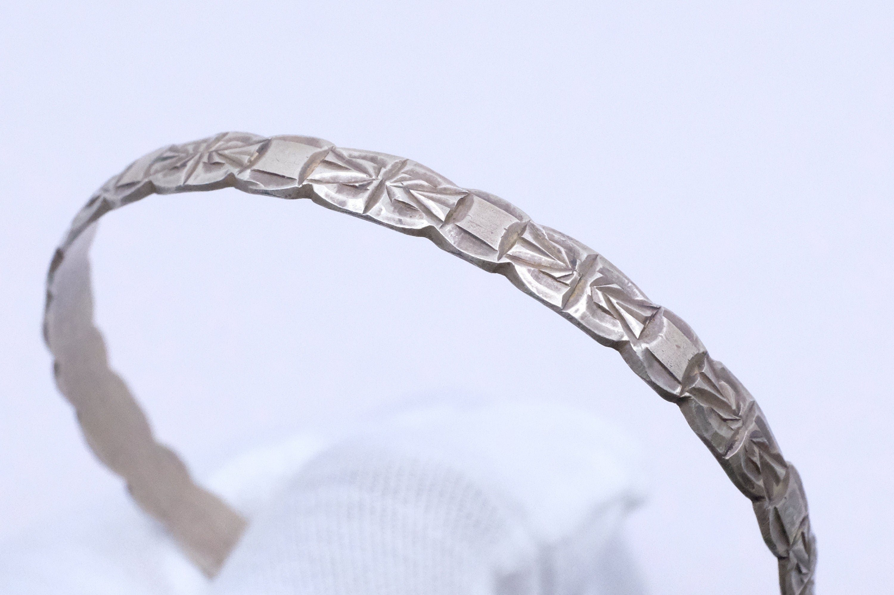 Silver Moroccan African Bangle