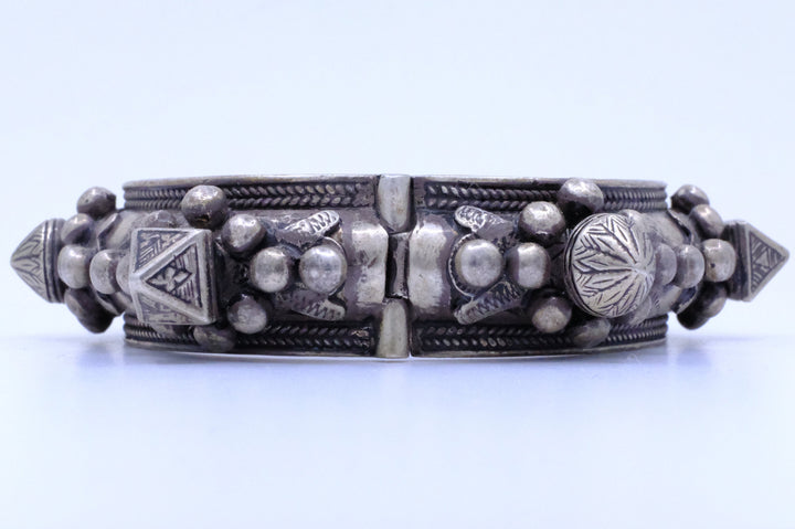 Silver Mauritanian Mizam Bracelets (Pair)