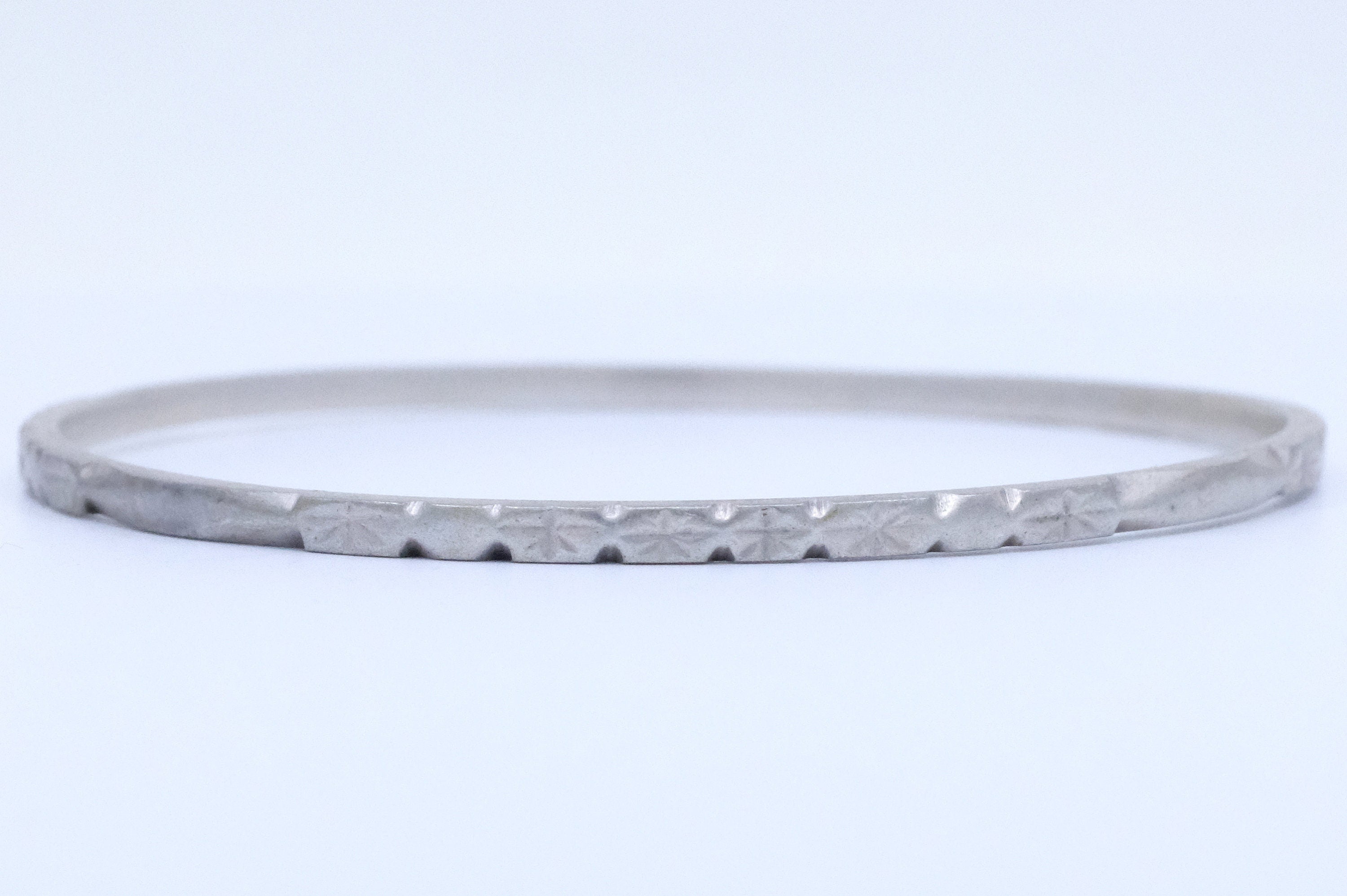 Silver Etched Moroccan Bangle