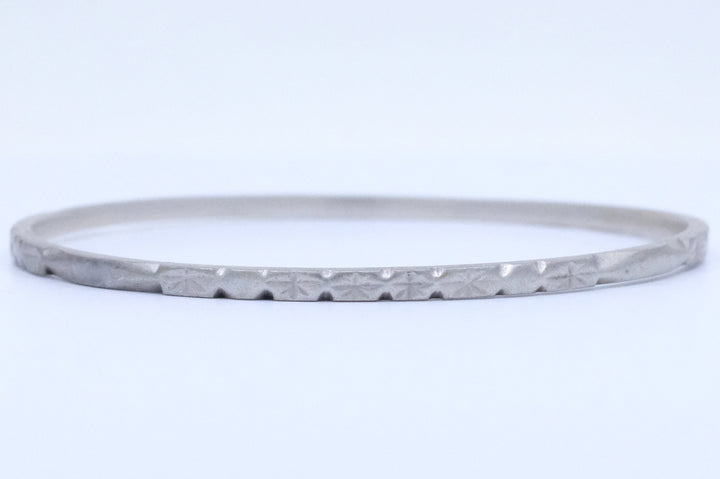 Silver Etched Moroccan Bangle