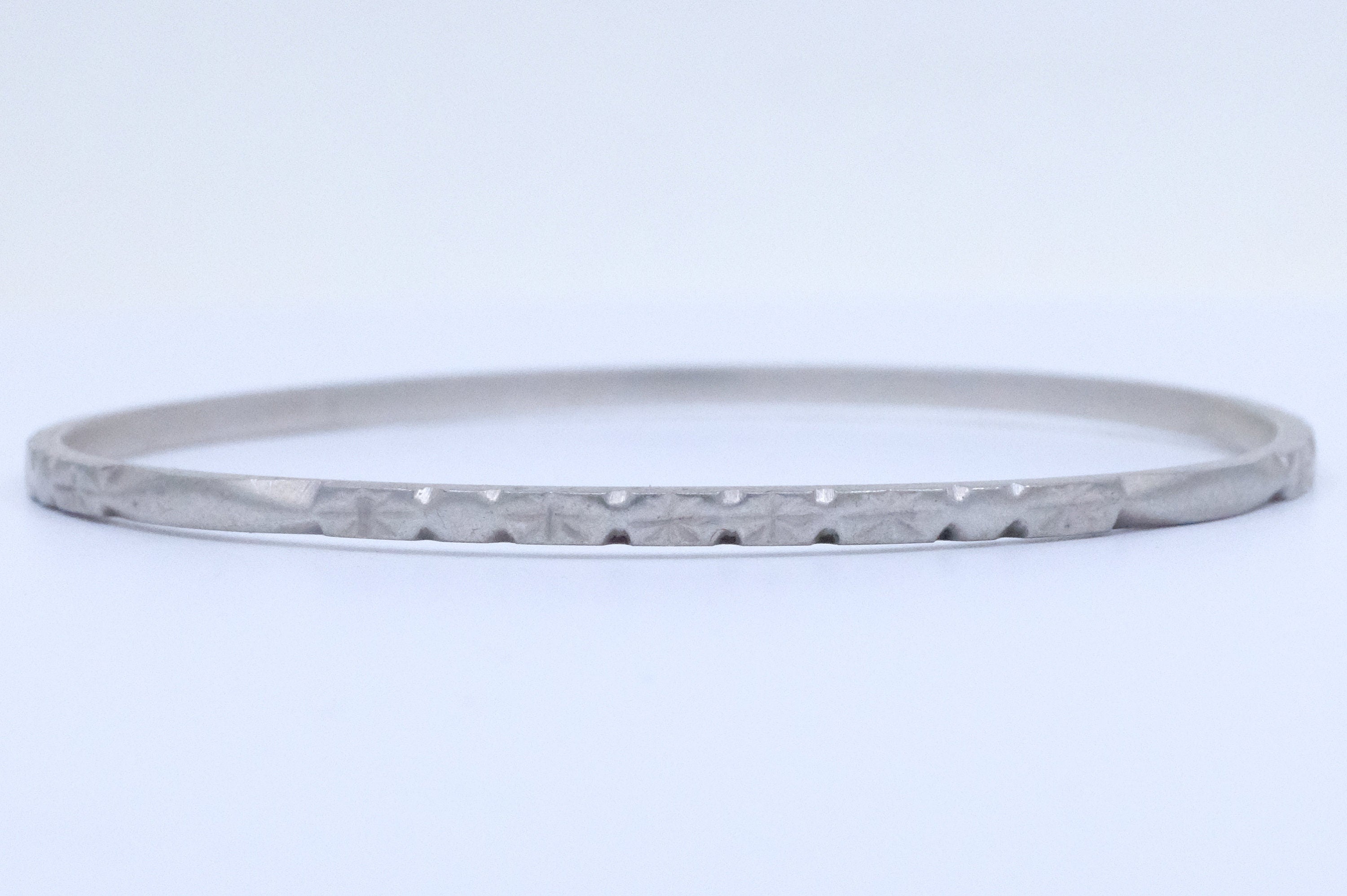 Silver Etched Moroccan Bangle