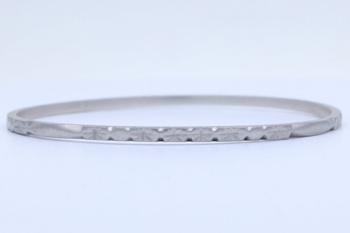 Silver Etched Moroccan Bangle